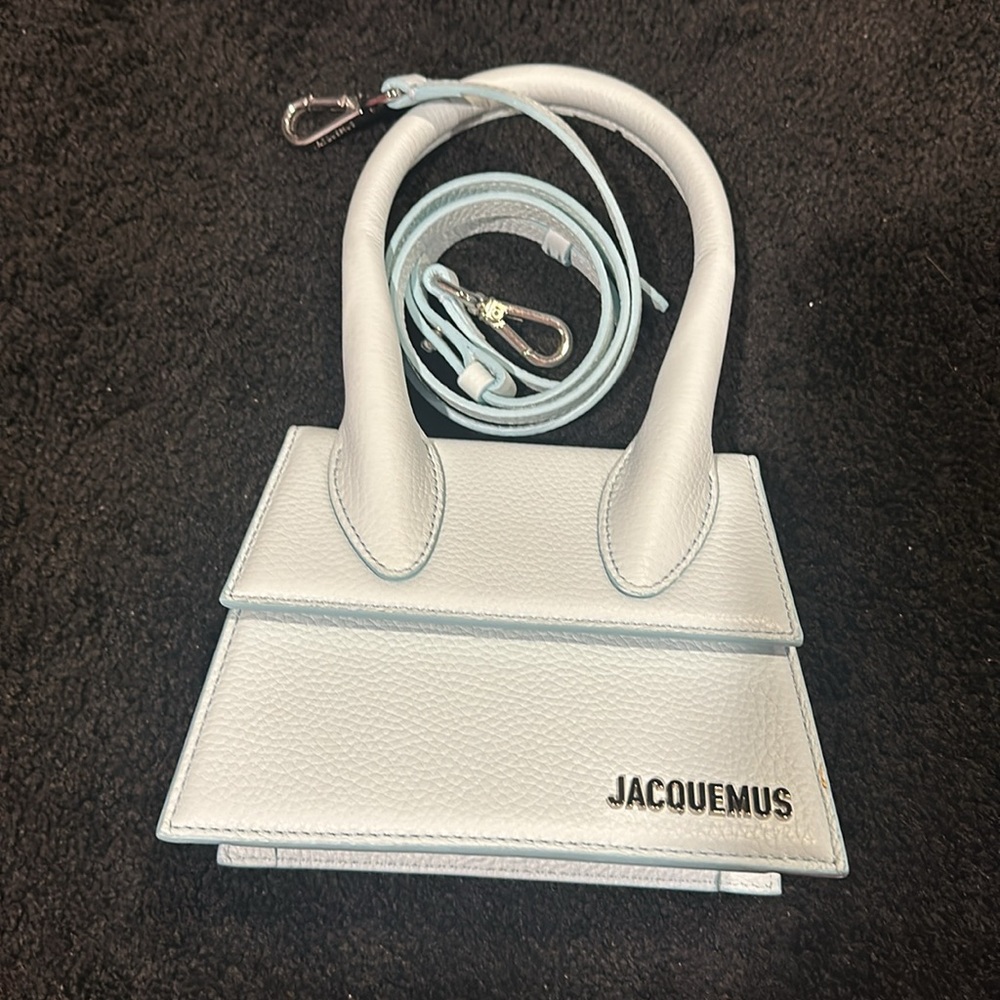 Jacquemus - light Blue Le Chiquito Moyen Top Handle - Picture 7 of 14